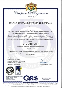 SGCC OHSAS 45001 2018 CERTIFICATE